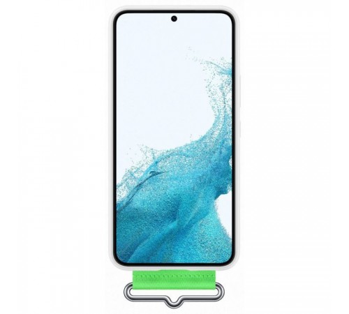 Чохол до мобільного телефона Samsung Silicone with Strap Cover Galaxy S22 Plus White (EF-GS906TWEGRU)