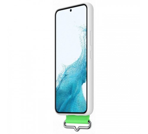 Чохол до мобільного телефона Samsung Silicone with Strap Cover Galaxy S22 Plus White (EF-GS906TWEGRU)