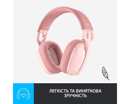 Наушники Logitech Zone Vibe 100 Wireless Rose (981-001224) Наушники Logitech Zone Vibe 100 Wireless Rose (981-001224)
