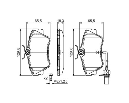 Тормозные колодки Bosch 0 986 424 672 Тормозные колодки Bosch 0 986 424 672