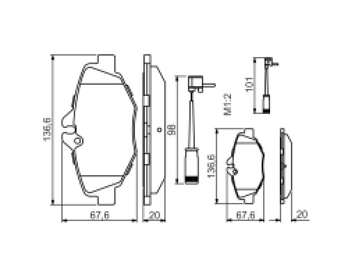 Тормозные колодки Bosch 0 986 494 285