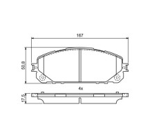 Тормозные колодки Bosch 0986495404