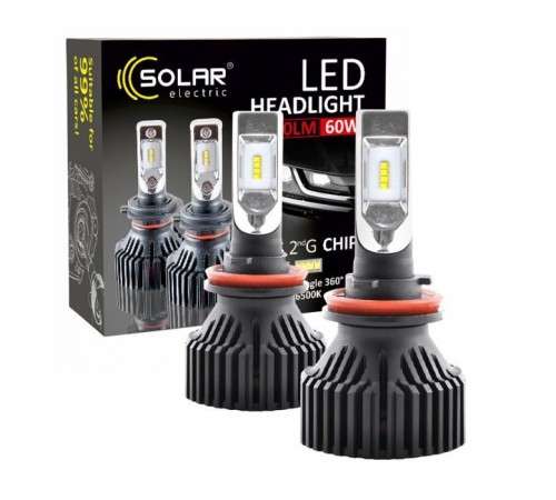 Автолампа SOLAR H11 12/24V 6500K 8000Lm 60W ZES Chip (8311) Автолампа SOLAR H11 12/24V 6500K 8000Lm 60W ZES Chip (8311)