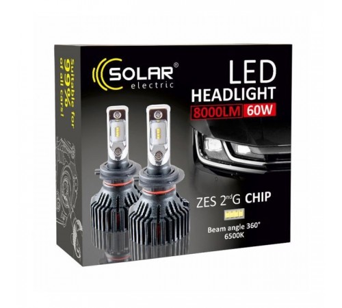 Автолампа SOLAR H11 12/24V 6500K 8000Lm 60W ZES Chip (8311) Автолампа SOLAR H11 12/24V 6500K 8000Lm 60W ZES Chip (8311)
