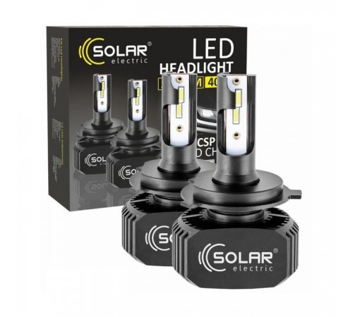 Автолампа SOLAR H4 LED 12/24V 40W 5000Lm 6000K, CSP1860 (8204) Автолампа SOLAR H4 LED 12/24V 40W 5000Lm 6000K, CSP1860 (8204)
