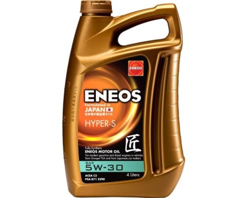 Моторна олива ENEOS HYPER-S 5W-30 4л (EU0034301N) Моторна олива ENEOS HYPER-S 5W-30 4л (EU0034301N)