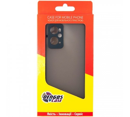 Чохол до мобільного телефона Dengos Matte OPPO A96 4g (black) (DG-TPU-MATT-112) Чохол до мобільного телефона Dengos Matte OPPO A96 4g (black) (DG-TPU-MATT-112)