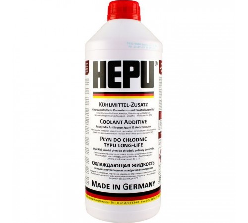Антифриз HEPU 1.5л червоний (P900-RM12) Антифриз HEPU 1.5л червоний (P900-RM12)