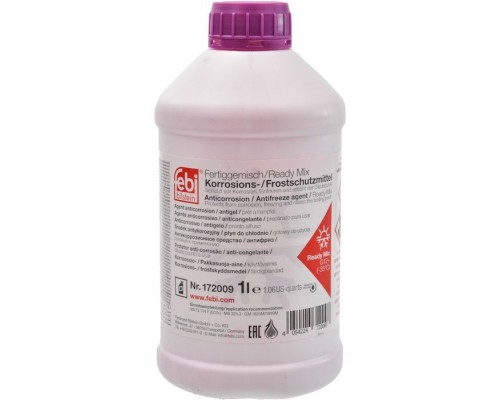 Антифриз Febi G12+ 1л фиолетовый -35C (172009FE) Антифриз Febi G12+ 1л фиолетовый -35C (172009FE)