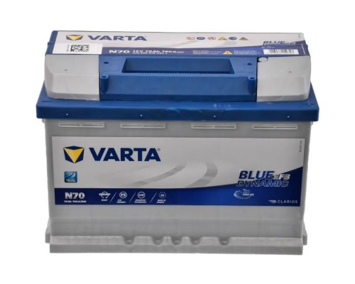 Акумулятор автомобільний Varta BlueDynamicEFB70AhЕв(-/+)(760EN) N70 (570500076) Акумулятор автомобільний Varta BlueDynamicEFB70AhЕв(-/+)(760EN) N70 (570500076)