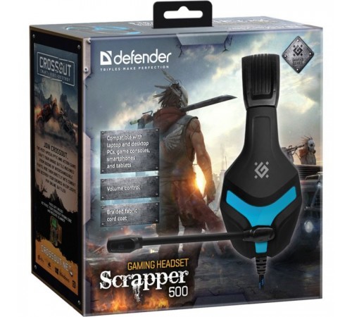 Навушники Defender Scrapper 500 Blue-Black (64501) Навушники Defender Scrapper 500 Blue-Black (64501)