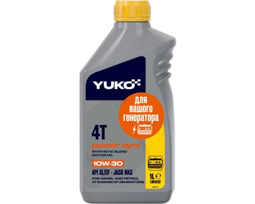 Моторна олива Yuko POWER SYNT 4T 10W-30 1л (4823110402658) Моторна олива Yuko POWER SYNT 4T 10W-30 1л (4823110402658)