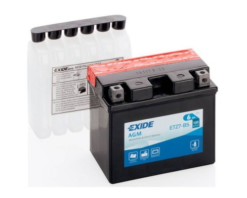 Акумулятор автомобільний EXIDE AGM 6Ah Ев (-/+) (100EN) (ETZ7-BS) Акумулятор автомобільний EXIDE AGM 6Ah Ев (-/+) (100EN) (ETZ7-BS)