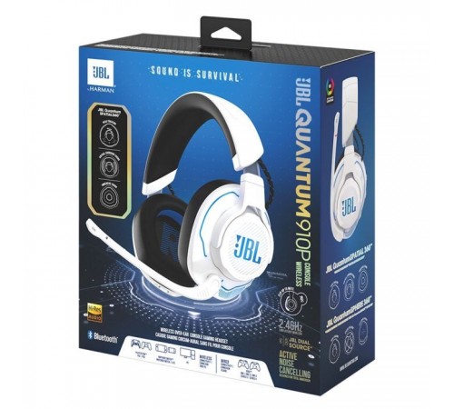 Навушники JBL Quantum 910P Wireless for PS White (JBLQ910PWLWHTBLU) Навушники JBL Quantum 910P Wireless for PS White (JBLQ910PWLWHTBLU)