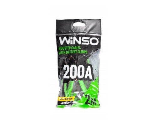 Дроти для запуску для автомобіля WINSO 200А, 2м (138200) Дроти для запуску для автомобіля WINSO 200А, 2м (138200)