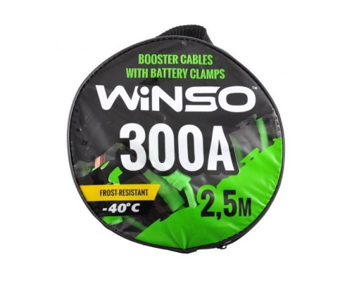 Дроти для запуску для автомобіля WINSO 300А, 2,5м (138310) Дроти для запуску для автомобіля WINSO 300А, 2,5м (138310)