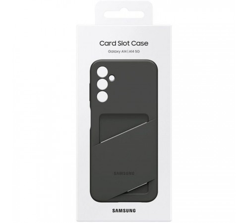 Чохол до мобільного телефона Samsung A14 Card Slot Case Black (EF-OA146TBEGRU) Чохол до мобільного телефона Samsung A14 Card Slot Case Black (EF-OA146TBEGRU)