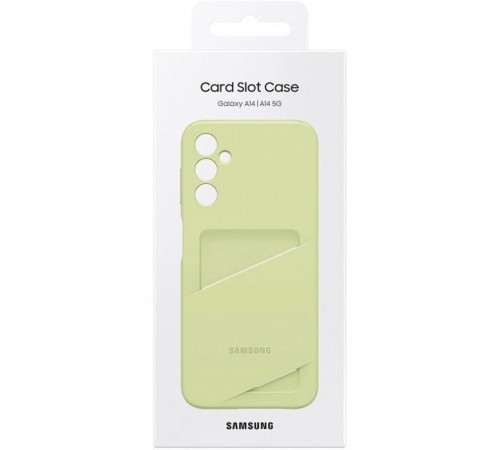 Чохол до мобільного телефона Samsung A14 Card Slot Case Lime (EF-OA146TGEGRU) Чохол до мобільного телефона Samsung A14 Card Slot Case Lime (EF-OA146TGEGRU)