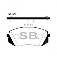 Гальмівні колодки HI-Q SP1682