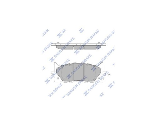 Тормозные колодки HI-Q SP2080 Тормозные колодки HI-Q SP2080