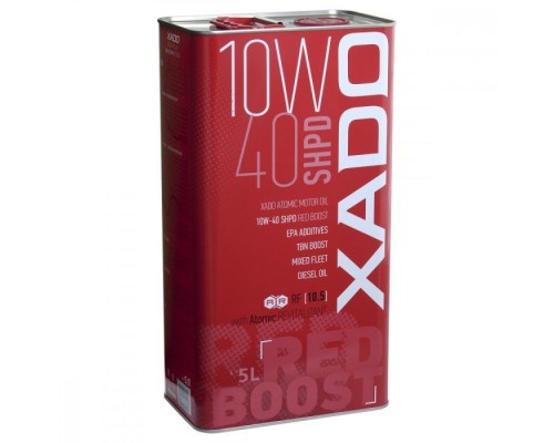 Моторна олива Xado 10W-40 SHPD, Red Boost 5 л (XA 26349)