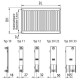 Радиатор отопления Kermi Therm-X2 Profil-K, FKO, 22 тип, 300x1400мм (FK0220314W02)