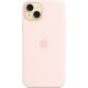 Чохол до мобільного телефона Apple iPhone 15 Plus Silicone Case with MagSafe Light Pink (MT143ZM/A)