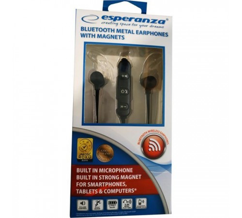 Наушники Esperanza Magnetic Metal Black (EH186K) Наушники Esperanza Magnetic Metal Black (EH186K)
