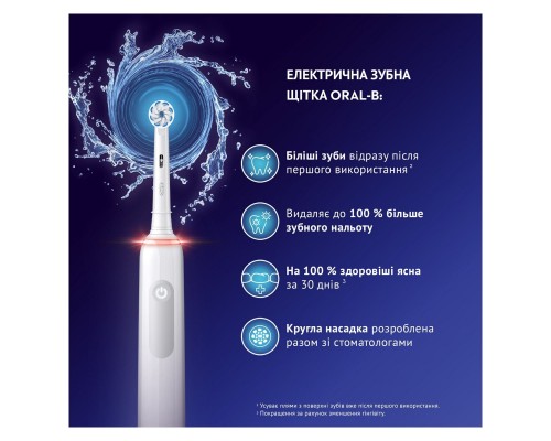 Електрична зубна щітка Oral-B Pro 3 3500 D505.513.3X WT (4210201395539) Електрична зубна щітка Oral-B Pro 3 3500 D505.513.3X WT (4210201395539)