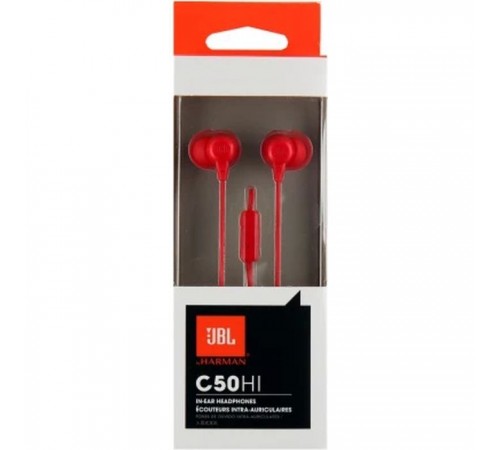 Навушники JBL C50 HI Red (JBLC50HIRED) Навушники JBL C50 HI Red (JBLC50HIRED)