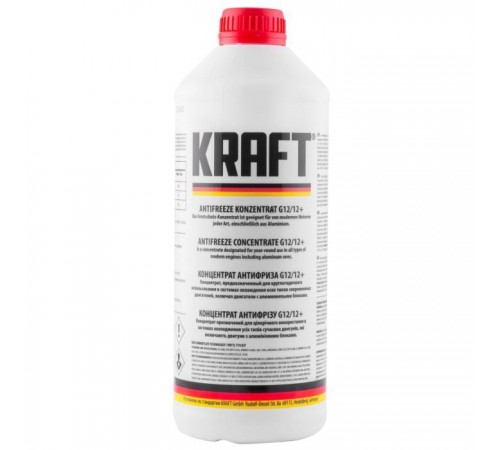 Антифриз KRAFT G12/G12+ (червоний) 1,5л (KF103) Антифриз KRAFT G12/G12+ (червоний) 1,5л (KF103)