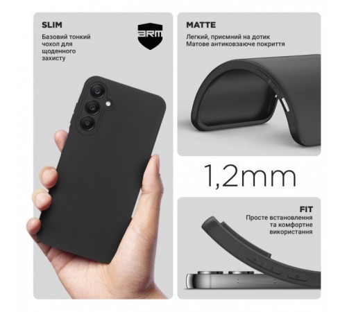 Чехол для мобильного телефона Armorstandart Matte Slim Fit Samsung A25 5G Camera cover Black (ARM69621) Чехол для мобильного телефона Armorstandart Matte Slim Fit Samsung A25 5G Camera cover Black (ARM69621)