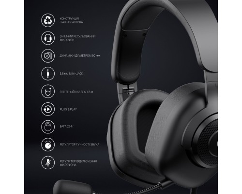 Навушники GamePro HS590B Black (HS590B) Навушники GamePro HS590B Black (HS590B)