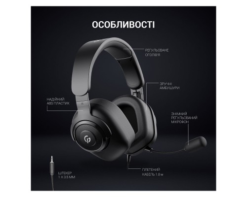 Навушники GamePro HS590B Black (HS590B) Навушники GamePro HS590B Black (HS590B)