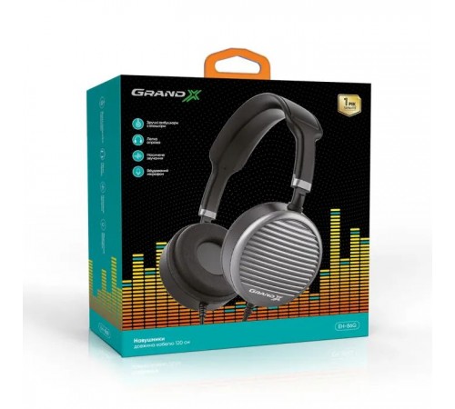 Наушники Grand-X EH-86G Grey (EH-86G) Наушники Grand-X EH-86G Grey (EH-86G)