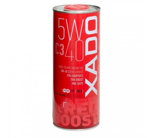 Моторное масло Xado Atomic Oil 5W-40 C3 RED BOOST 1л (XA 26122) Моторное масло Xado Atomic Oil 5W-40 C3 RED BOOST 1л (XA 26122)