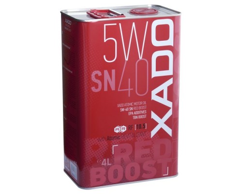 Моторна олива Xado Atomic Oil 5W-40 SN RED BOOST 4л (ХА 26269) Моторна олива Xado Atomic Oil 5W-40 SN RED BOOST 4л (ХА 26269)