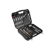 Набор инструментов Neo Tools 219шт, 1/2", 1/4", 3/8", CrV, кейс (10-076)