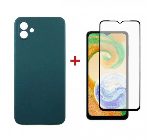 Чохол до мобільного телефона Dengos Samsung Galaxy A04 Case + Glass (Green) (DG-KM-75) Чохол до мобільного телефона Dengos Samsung Galaxy A04 Case + Glass (Green) (DG-KM-75)