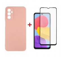 Чохол до мобільного телефона Dengos Samsung Galaxy M13 Case + Glass (Pink) (DG-KM-72)