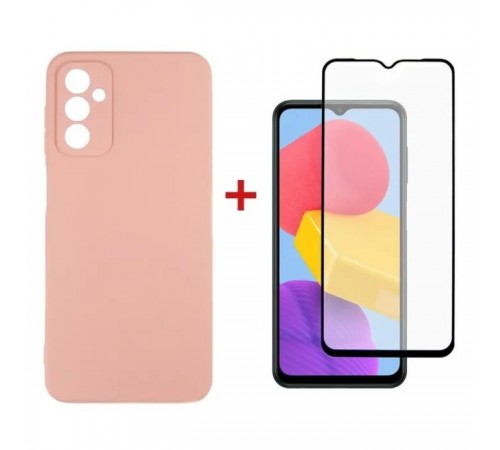 Чохол до мобільного телефона Dengos Samsung Galaxy M13 Case + Glass (Pink) (DG-KM-72) Чохол до мобільного телефона Dengos Samsung Galaxy M13 Case + Glass (Pink) (DG-KM-72)