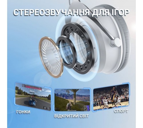 Наушники Fifine H3 RGB White (H3W) Наушники Fifine H3 RGB White (H3W)