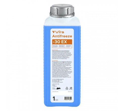 Антифриз VIRA ЕХ -30 °C синя 1 кг (VI0080) Антифриз VIRA ЕХ -30 °C синя 1 кг (VI0080)