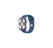 Смарт-годинник Apple Watch SE 2024 GPS 44mm Silver Aluminium Case with Denim Sport Band - M/L (MXER3QH/A)