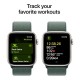 Смарт-часы Apple Watch SE 2024 GPS 44mm Starlight Aluminium Case with Lake Green Sport Loop (MXEW3QH/A)