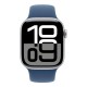 Смарт-годинник Apple Watch Series 10 GPS 42mm Silver Aluminium Case with Denim Sport Band - S/M (MWWA3QH/A)