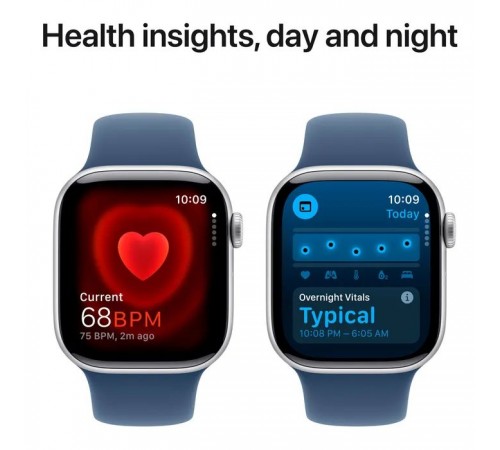 Смарт-годинник Apple Watch Series 10 GPS 42mm Silver Aluminium Case with Denim Sport Band - S/M (MWWA3QH/A) Смарт-годинник Apple Watch Series 10 GPS 42mm Silver Aluminium Case with Denim Sport Band - S/M (MWWA3QH/A)
