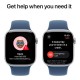 Смарт-годинник Apple Watch Series 10 GPS 42mm Silver Aluminium Case with Denim Sport Band - S/M (MWWA3QH/A)