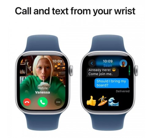 Смарт-годинник Apple Watch Series 10 GPS 42mm Silver Aluminium Case with Denim Sport Band - S/M (MWWA3QH/A) Смарт-годинник Apple Watch Series 10 GPS 42mm Silver Aluminium Case with Denim Sport Band - S/M (MWWA3QH/A)
