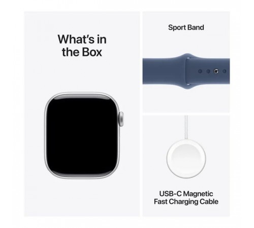Смарт-годинник Apple Watch Series 10 GPS 42mm Silver Aluminium Case with Denim Sport Band - S/M (MWWA3QH/A) Смарт-годинник Apple Watch Series 10 GPS 42mm Silver Aluminium Case with Denim Sport Band - S/M (MWWA3QH/A)